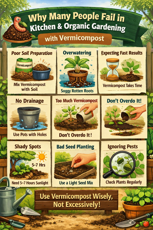 Why Many People Fail in Kitchen and Organic Gardening: Major Mistakes and the Role of Vermicompost