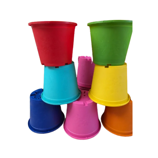 5-Inch Colorful Pots of Minimalist Plant Markers