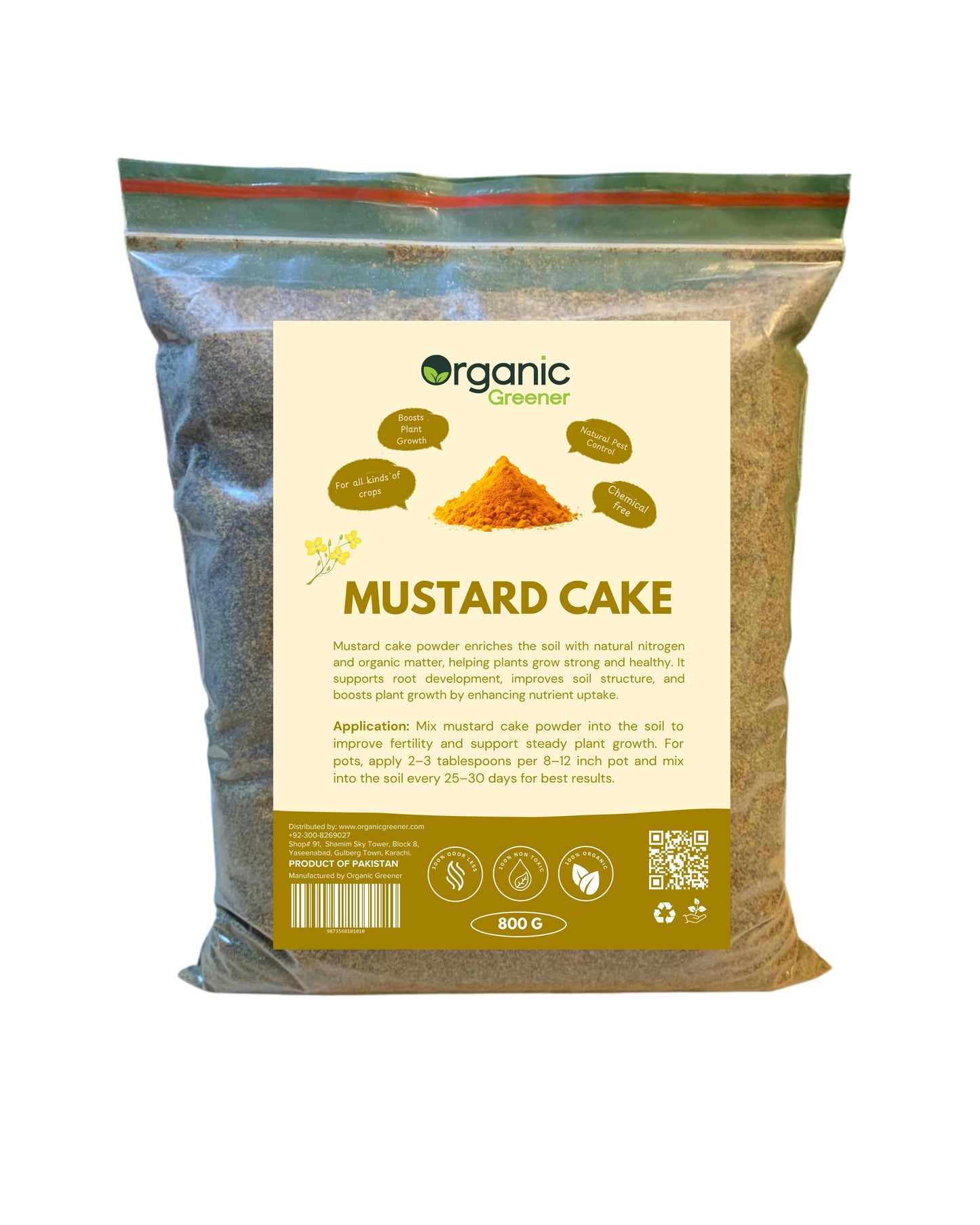 Mustard Cake Organic Fertilizer 800g