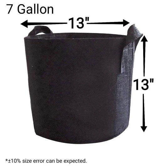 15 Gallon Fabric Pots With 4 Belt Handles 14x17.5