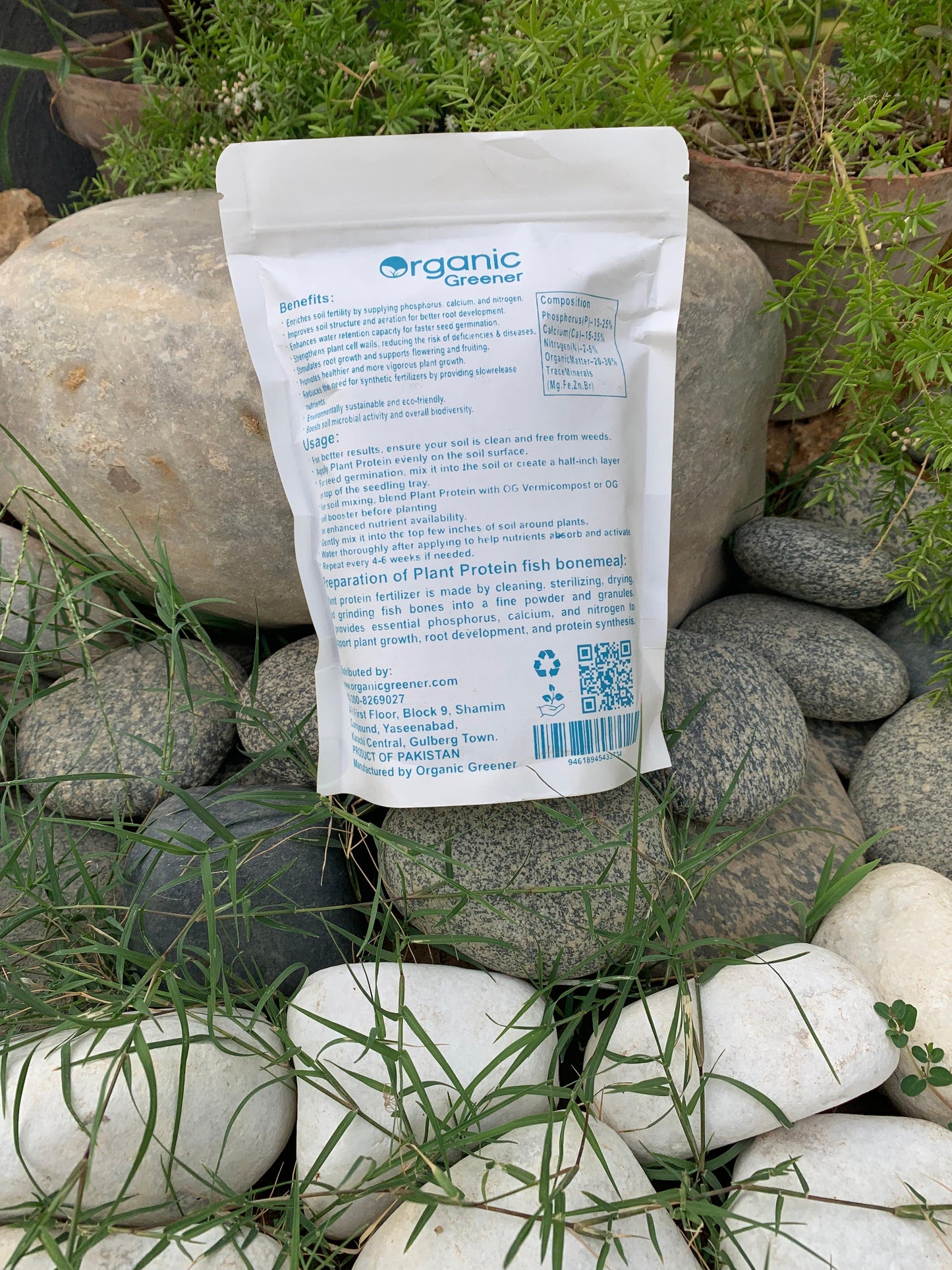 Plant Protien (Fish meal Fertilizer) available in 400g Organic Greener